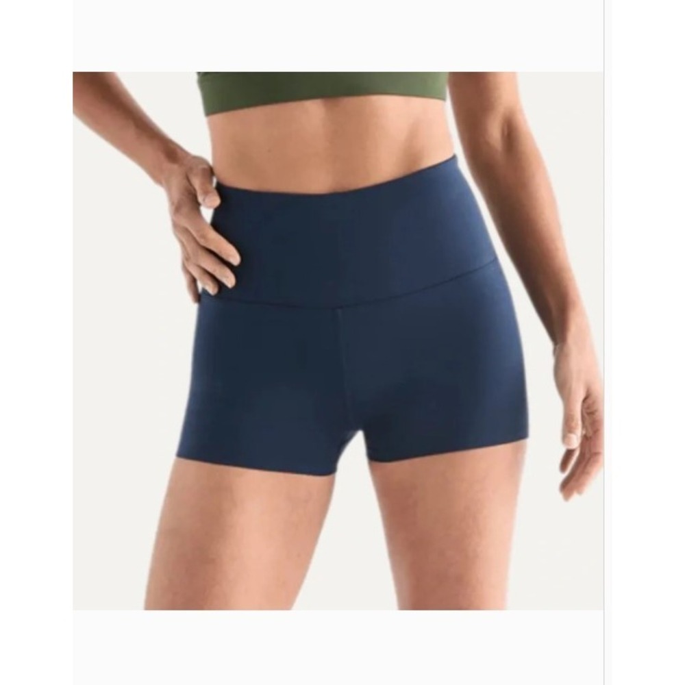 NOBULL Womens High-Rise 6 Inch Shorts Navy Blue Athletic Training WHRSHRTNVYM M